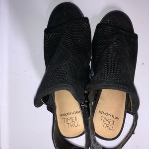 Brand new time and tru black heels
